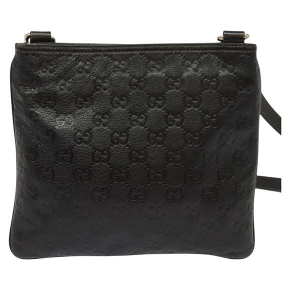 GUCCI GG Canvas Guccissima Bag Leather Dark Brown Gold - Picture 3 of 16